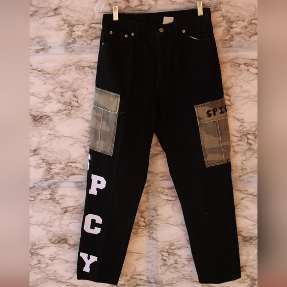 Hand Crafted Denim - Upcycled Spicy Cargos